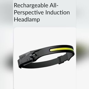 ** SOLD**LED Induction Headlamp with Yellow Accent
